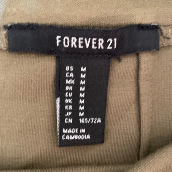 Forever 21 Army Green Tight Mini Skirt - Picture 3 of 3